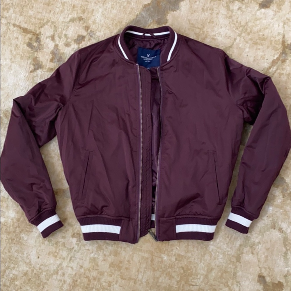Burgundy bomber jackets women’s